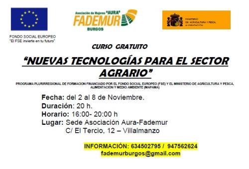 Cartel fademur nuevas tec