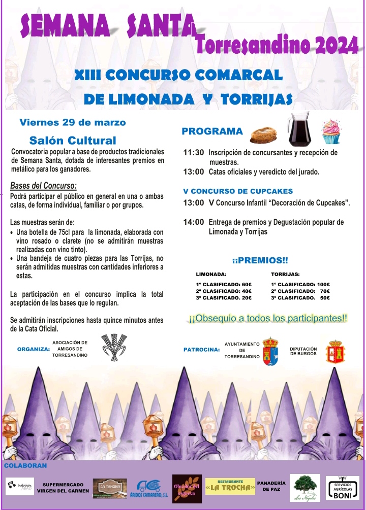 XIII concurso comarcal limonadas torrijas