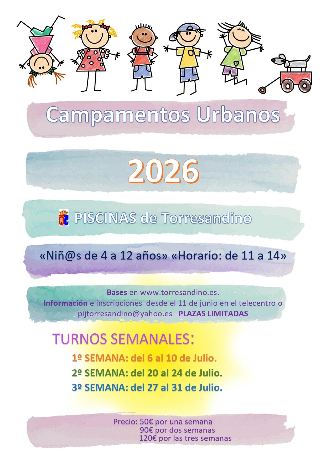 Campamentos urbanos 2026