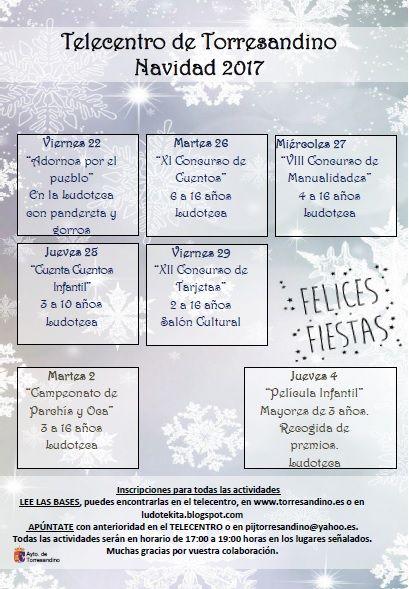 Cartel Actividades Infantiles Navidad