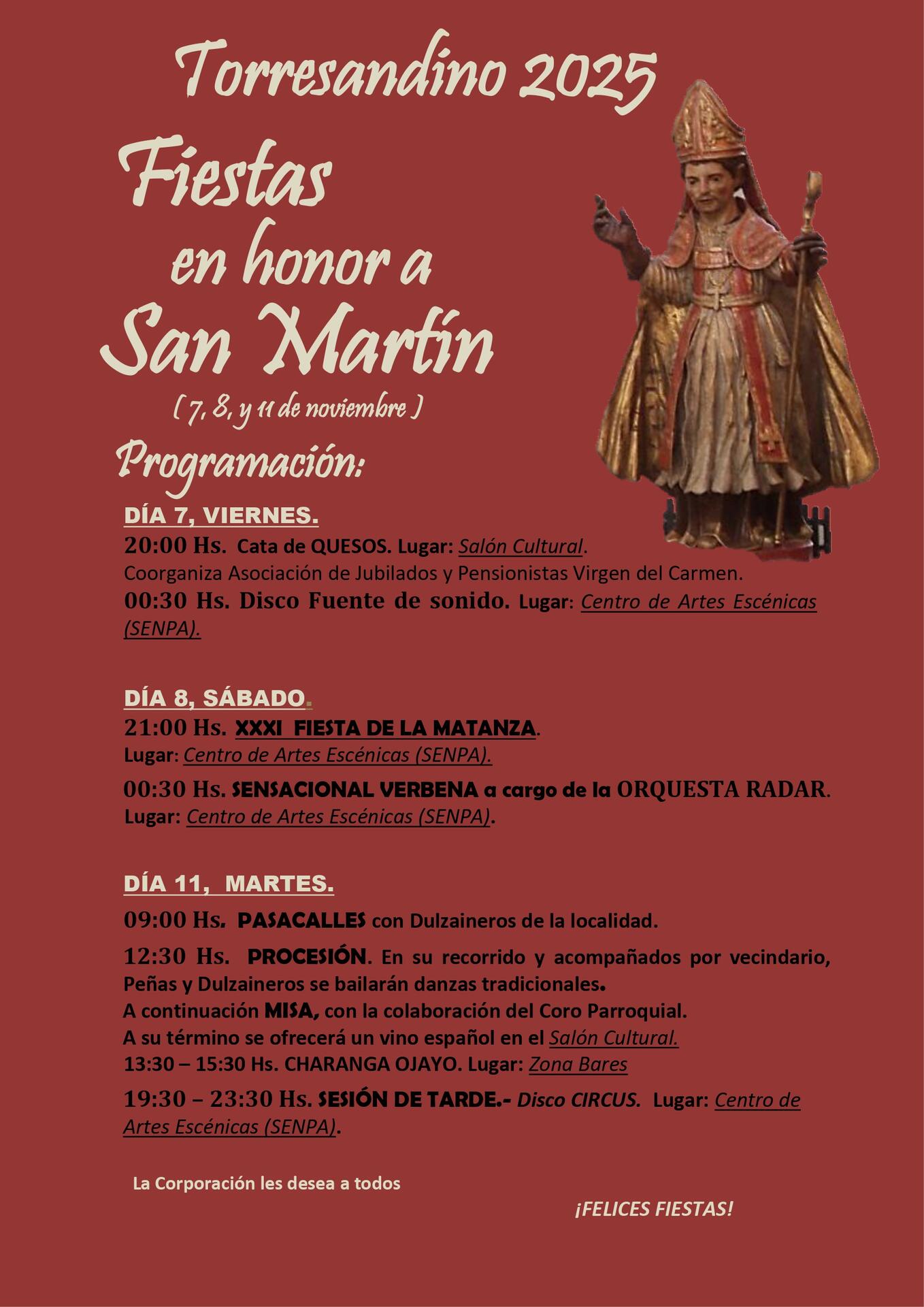 Fiestas en Honor a San Martín
